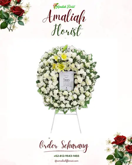 Krans Bunga Duka Poyowa Kecil